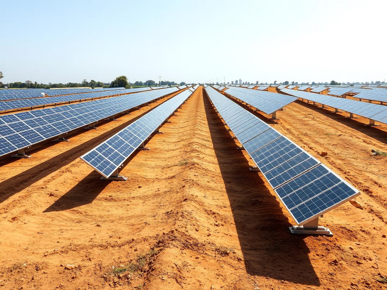 Rooftop solar panel installation in Navsari, Gujarat